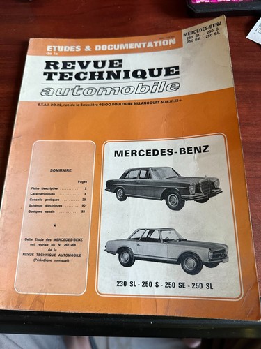 Revue technique mercedes 230 - technique,