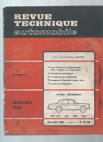 Revue technique automobile - revue,